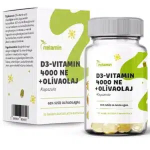 Netamin D3-vitamin 4000NE+olívaolaj kapszula - 30db