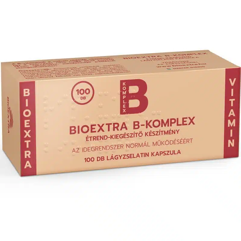 Bioextra B-komplex étrend-kiegészítő kapszula - 100db Bioextra B-komplex étrend-kiegészítő kapszula - 100db
