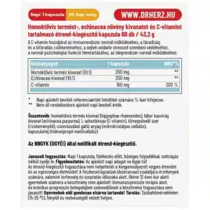 Dr. Herz Homoktövis+Echinacea+C-vitamin kapszula