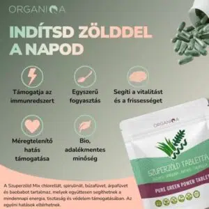 Organiqa Bio Szuperzöld tabletta - 250db - Image 5