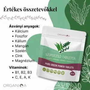 Organiqa Bio Szuperzöld tabletta - 250db - Image 2