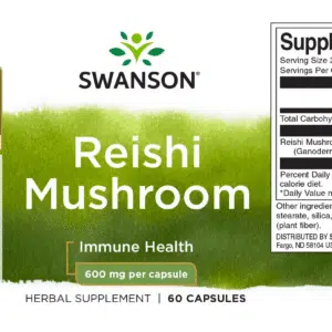 Swanson Reishi (Ganoderma) gomba kapszula - 60db Swanson Reishi (Ganoderma) gomba kapszula - 60db