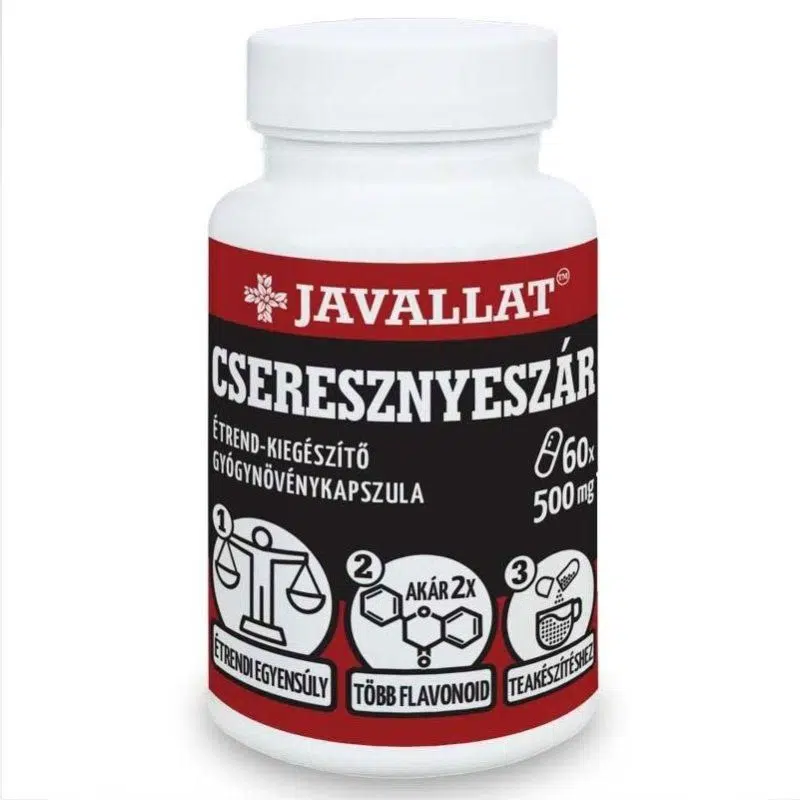 Javallat Cseresznyeszár kapszula - 60db Javallat Cseresznyeszár kapszula - 60db