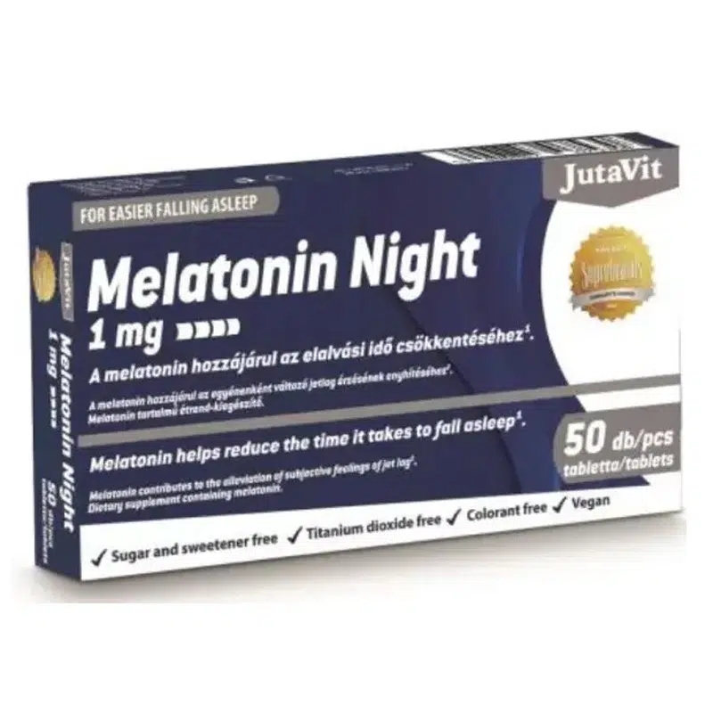 JutaVit Melatonin Night 1mg tabletta - 50db JutaVit Melatonin Night 1mg tabletta - 50db