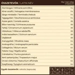 Myrobalan Vira.18 vírus és immunvédelem gyógynövény-komplex - 60db - Image 2 Myrobalan Vira.18 vírus és immunvédelem gyógynövény-komplex - 60db - Image 2