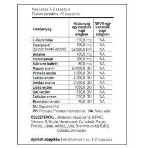 GluteNO emésztőenzim kapszula - 60db - Image 2