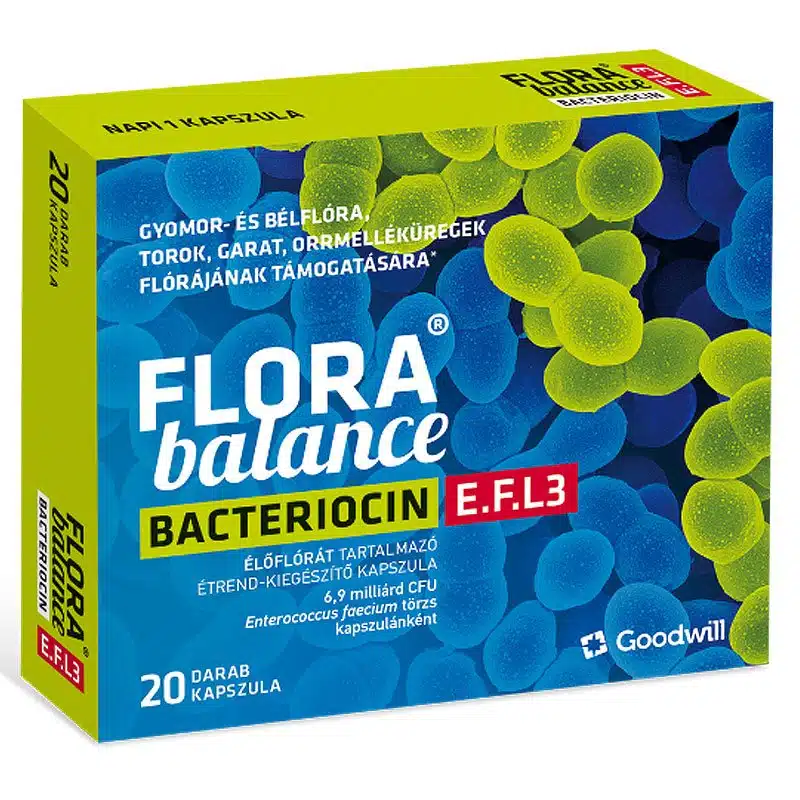 Goodwill Szent-Györgyi Albert Florabalance Bacteriocin élőflórát tartalmazó kapszula Goodwill Szent-Györgyi Albert Florabalance Bacteriocin élőflórát tartalmazó kapszula