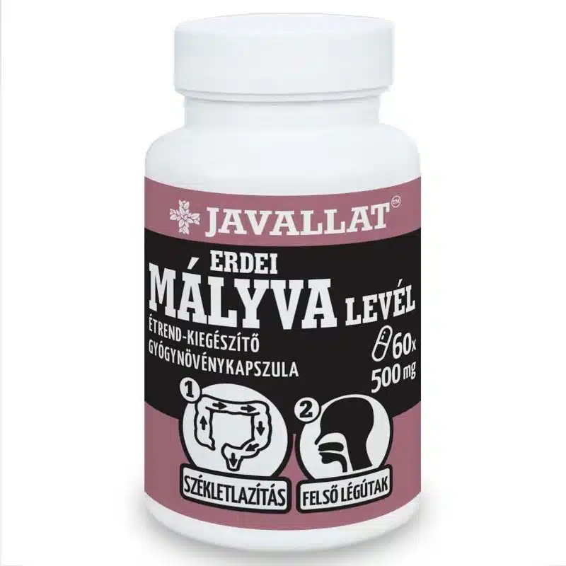 Javallat Erdei mályva levél kapszula - 60db Javallat Erdei mályva levél kapszula - 60db