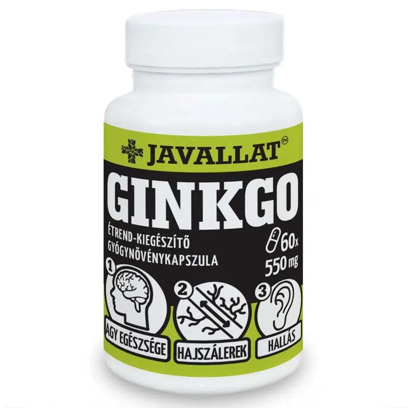 Javallat Ginkgo kapszula - 60db Javallat Ginkgo kapszula - 60db