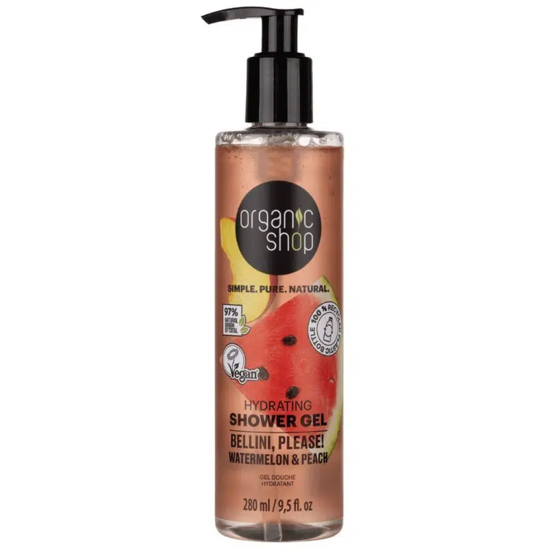 Organic Shop ''Bellini, please!'' Hidratáló tusfürdő görögdinnyével és barackkal Organic Shop ''Bellini, please!'' Hidratáló tusfürdő görögdinnyével és barackkal