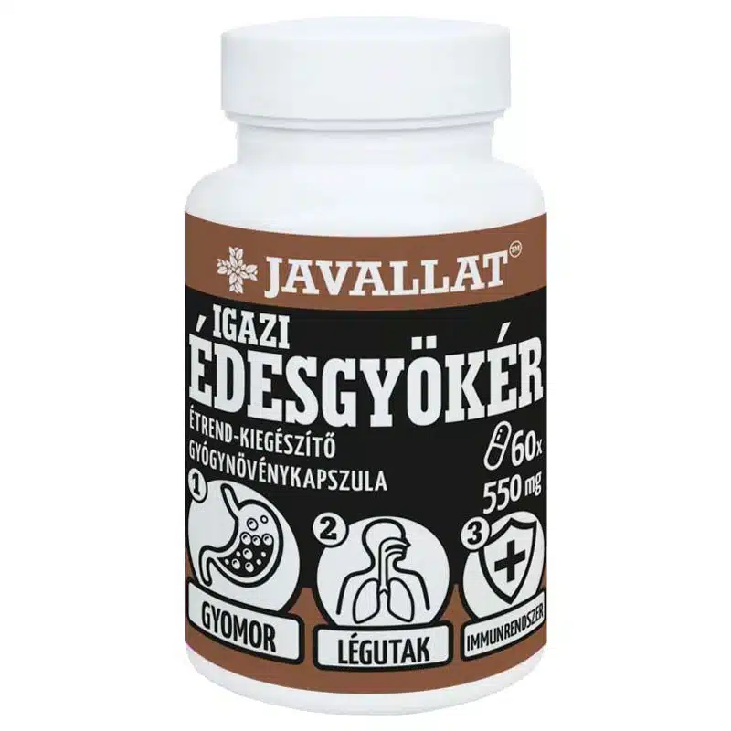 Javallat Igazi édesgyökér kapszula - 60db Javallat Igazi édesgyökér kapszula - 60db