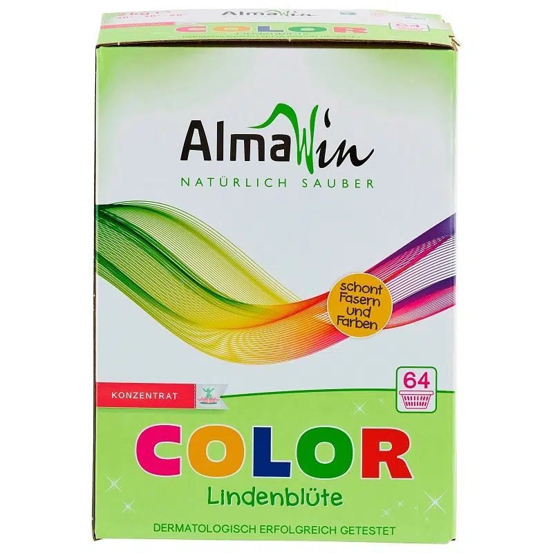 AlmaWin Color öko mosópor koncentrátum színes ruhákhoz hársfavirág kivonattal AlmaWin Color öko mosópor koncentrátum színes ruhákhoz hársfavirág kivonattal