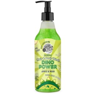 Skin Super Good Dino Power 2 az 1-ben sampon és tusfürdő almával és körtével - 500ml