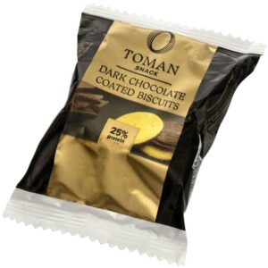 Toman Snack Keksz étcsokoládé bevonattal - 44g