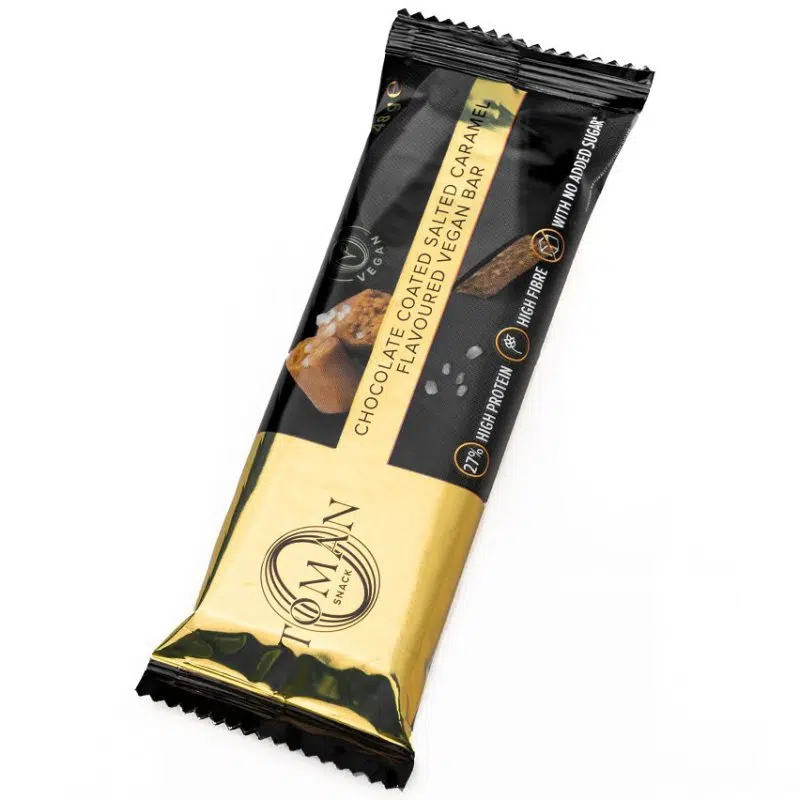 Toman Snack Vegán Sós karamell ízű szelet Toman Snack Vegán Sós karamell ízű szelet