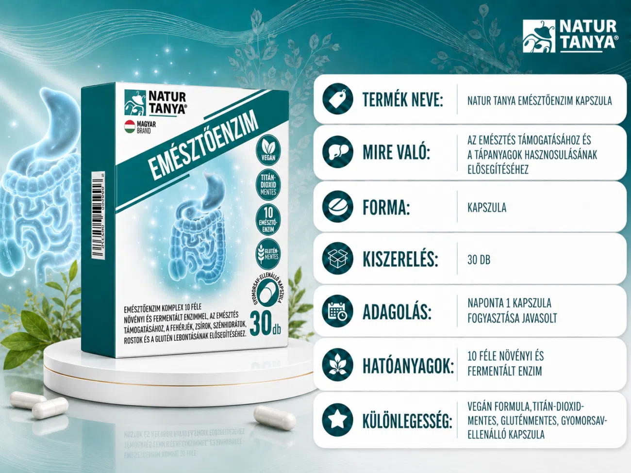 Natur Tanya Emésztőenzim kapszula
