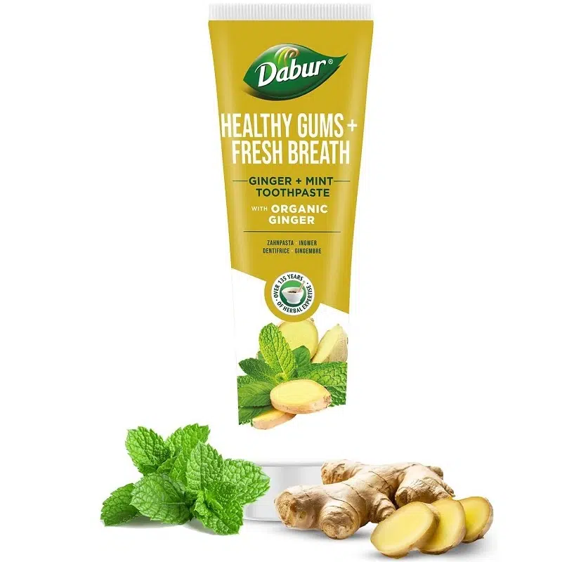 Dabur Herbal fogkrém Gyömbér és Menta organikus gyömbérrel - 100ml Dabur Herbal fogkrém Gyömbér és Menta organikus gyömbérrel - 100ml