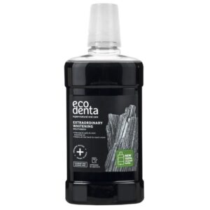 Ecodenta Fehérítő szájvíz szénnel és menta illóolajjal - 500ml