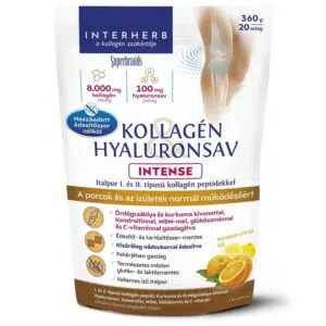 Interherb Kollagén&Hyaluronsav Porcépítő italpor Intense Nádcukorral Narancsos - 360g