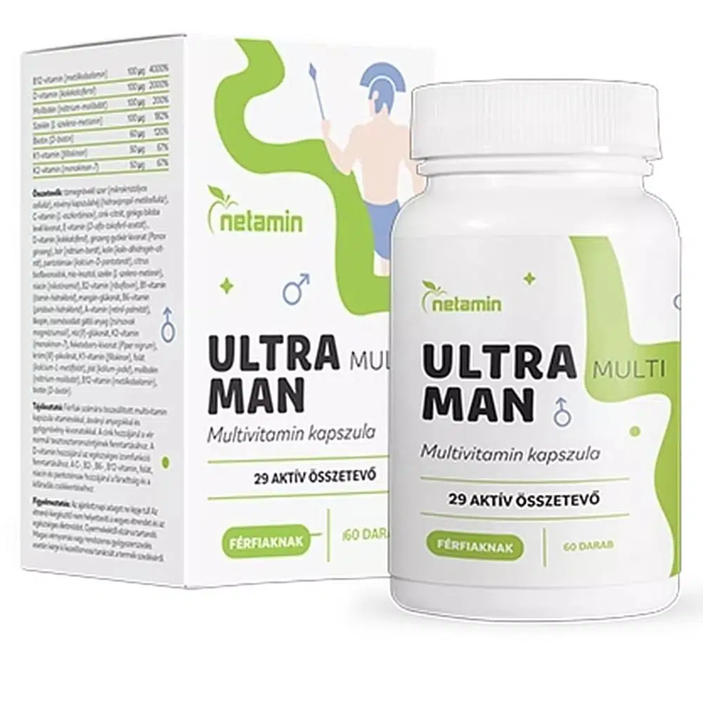 Netamin Ultra MAN Multivitamin férfiaknak tabletta - 60db Netamin Ultra MAN Multivitamin férfiaknak tabletta - 60db