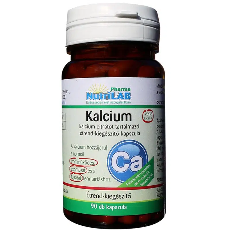 Nutrilab Kalcium citrát kapszula - 90db Nutrilab Kalcium citrát kapszula - 90db
