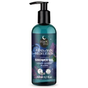 Organic Shop Nyugtató tusolóolaj levendulával, áfonyával és melatoninnal - 260ml