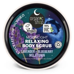 Organic Shop Relaxáló testradír levendulával, áfonyával és melatoninnal - 250ml