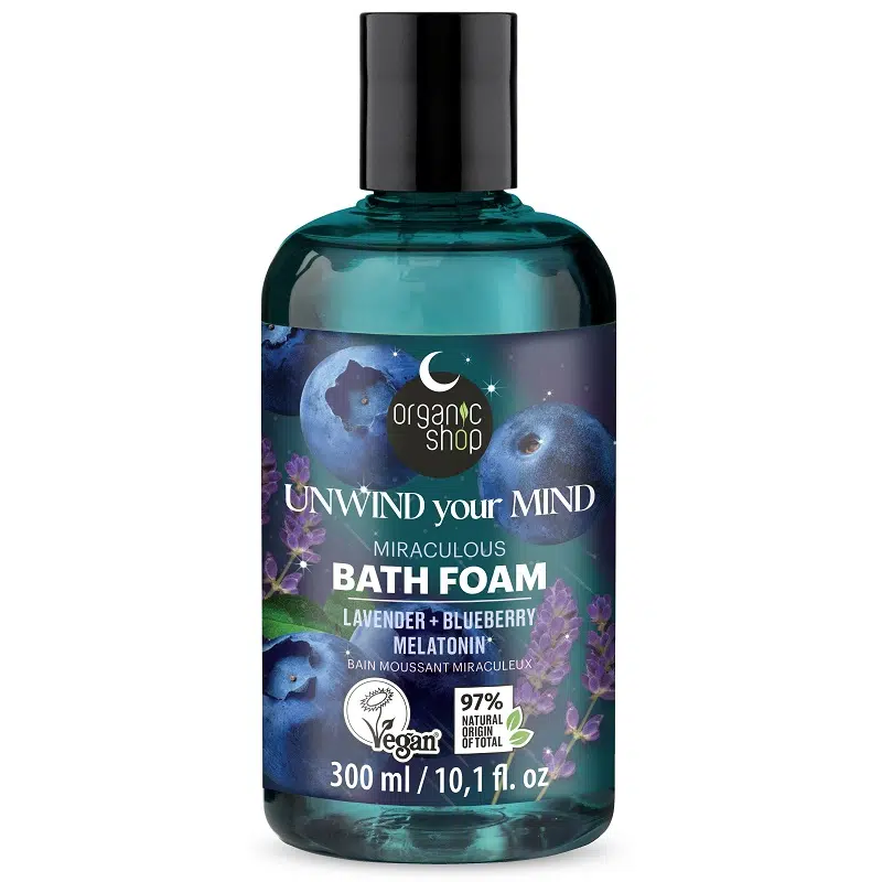 Organic Shop Varázslatos habfürdő levendulával, áfonyával és melatoninnal - 300ml Organic Shop Varázslatos habfürdő levendulával, áfonyával és melatoninnal - 300ml