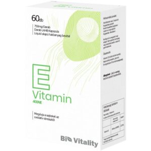 Bio Vitality E-vitamin lágyzselatin kapszula - 60db