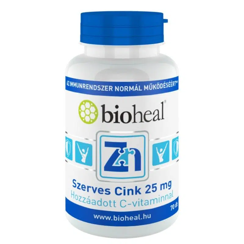 Bioheal Szerves Cink filmtabletta - 70db Bioheal Szerves Cink filmtabletta - 70db