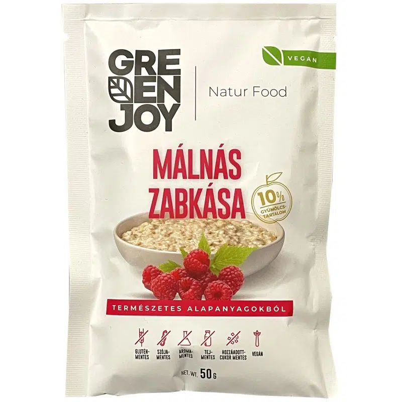 GreenJoy Málnás zabkása - 50g GreenJoy Málnás zabkása - 50g