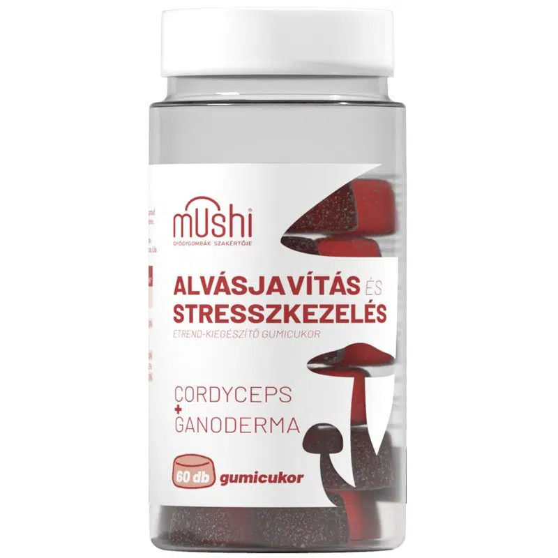 Mushi Alvásjavítás és Stresszkezelés gumicukor - 60db Mushi Alvásjavítás és Stresszkezelés gumicukor - 60db