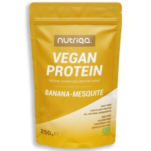 Nutriqa Bio Banán-Mesquite Vegán Proteinmix - 250g