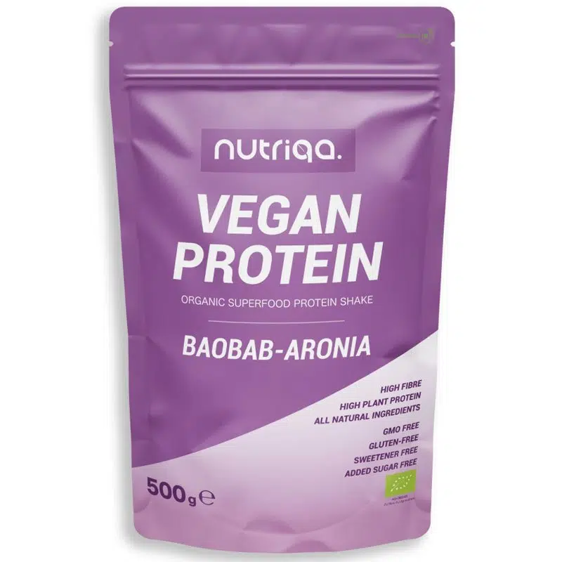 Nutriqa Bio Baobab-Aronia Vegán Proteinmix - 500g Nutriqa Bio Baobab-Aronia Vegán Proteinmix - 500g