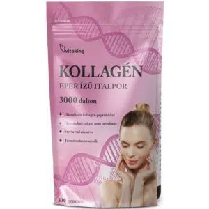 Vitaking Kollagén Eper ízű italpor - 330g
