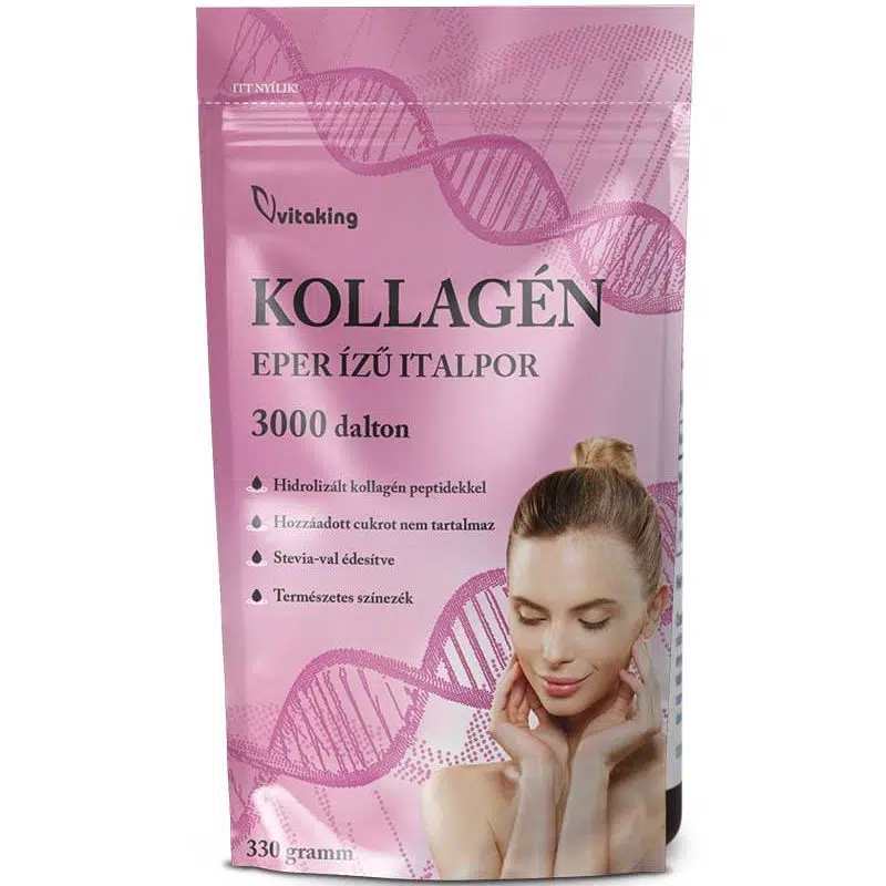 Vitaking Kollagén Eper ízű italpor - 330g Vitaking Kollagén Eper ízű italpor - 330g