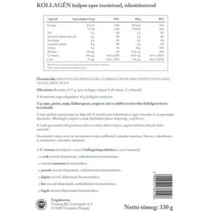 Vitaking Kollagén Eper ízű italpor cimke Vitaking Kollagén Eper ízű italpor cimke