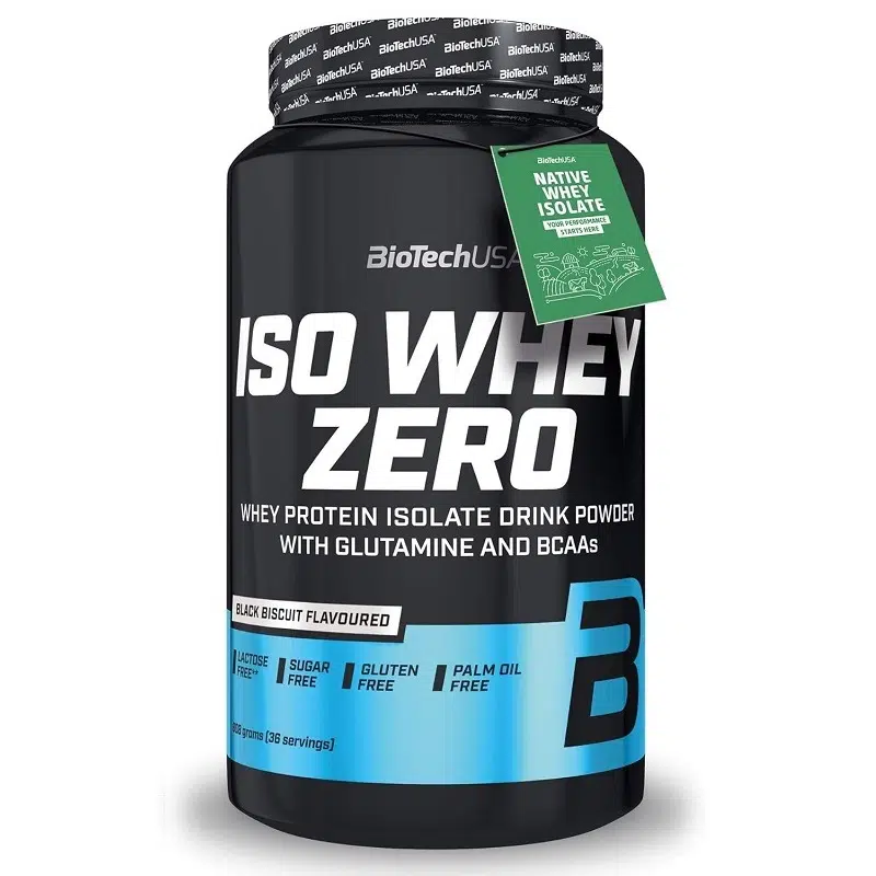 BioTech USA 100% IsoWhey ZERO black biscuit - 908g BioTech USA 100% IsoWhey ZERO black biscuit - 908g