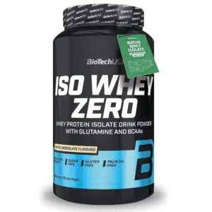 BioTech USA 100% IsoWhey ZERO fehércsoki - 908g
