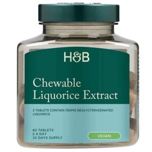 H&B Édesgyökér rágótabletta - 60db