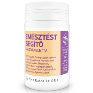Pharmacoidea Emésztést segítő rágótabletta - 90db