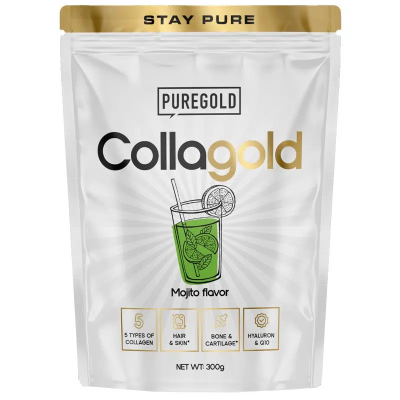 Pure Gold CollaGold Komplex Marha és Hal kollagén italpor Mojito - 300g Pure Gold CollaGold Komplex Marha és Hal kollagén italpor Mojito - 300g