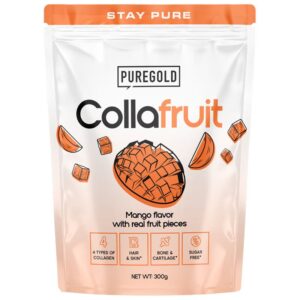 Pure Gold Collafruit Marha és Hal kollagén italpor gyümölcsdarabokkal - Mangó - 300g