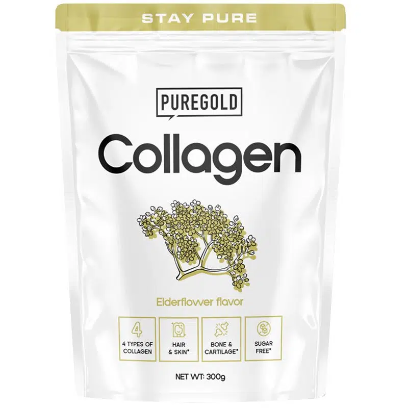 Pure Gold Collagen Marhakollagén italpor bodza - 300g Pure Gold Collagen Marhakollagén italpor bodza - 300g