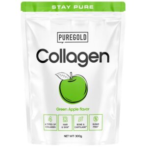 Pure Gold Collagen Marhakollagén italpor zöldalma - 300g