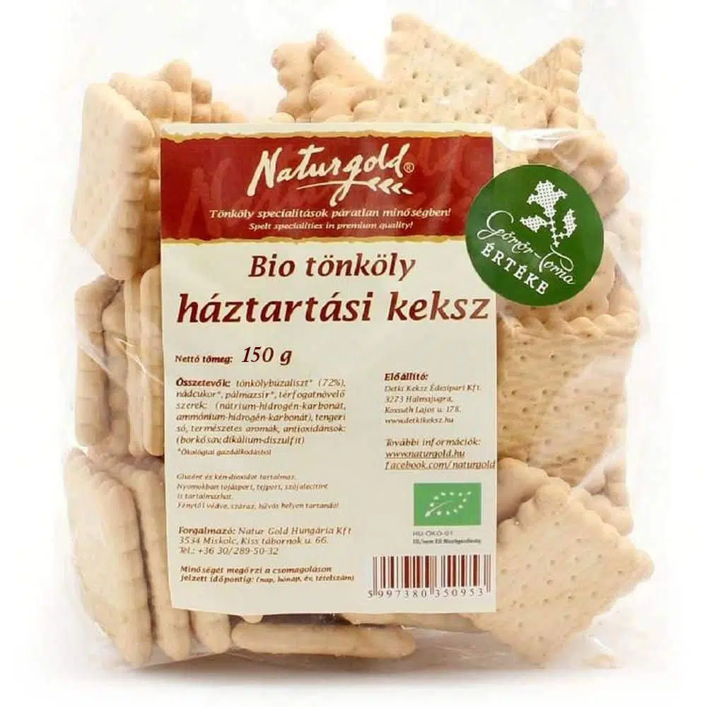 Naturgold bio tönköly háztartási keksz 150g Naturgold bio tönköly háztartási keksz 150g