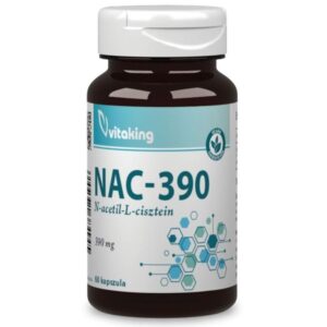 Vitaking NAC-390 N-Acetil L-Cisztein immunerősítő és nyákoldó kapszula - 60db