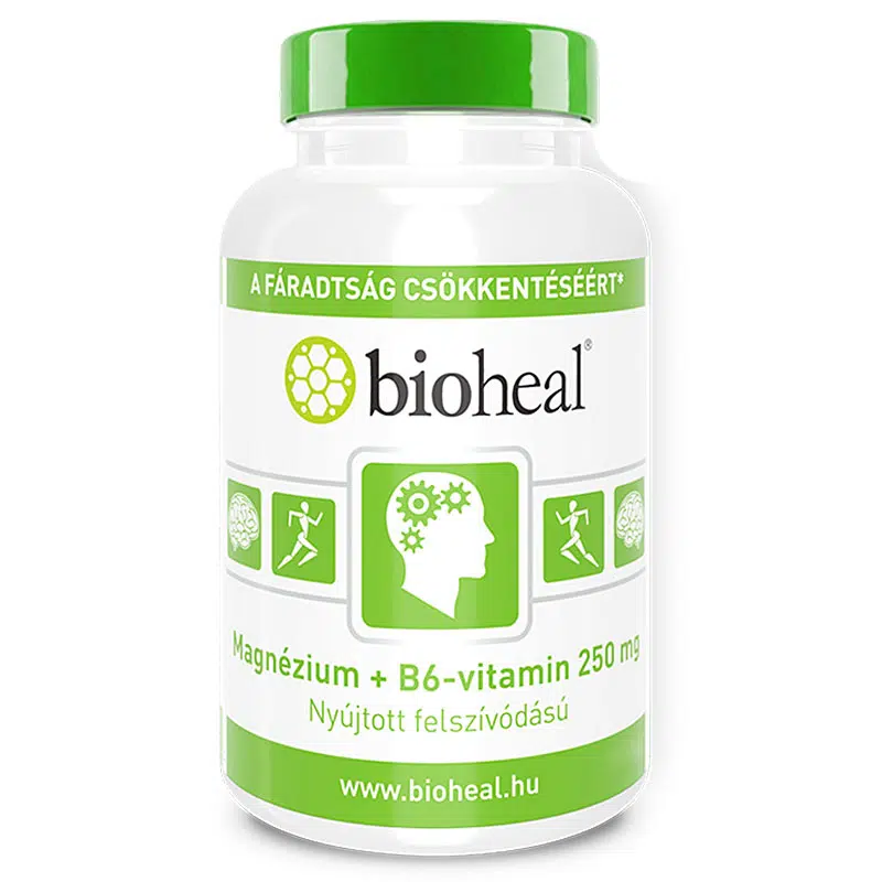 Bioheal Magnézium + B6-vitamin szerves nyújtott felszívódású filmtabletta - 70+35db Bioheal Magnézium + B6-vitamin szerves nyújtott felszívódású filmtabletta - 70+35db