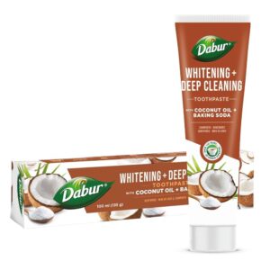 Dabur Whitening+Deep Cleaning Fluoridmentes fogkrém - 100ml