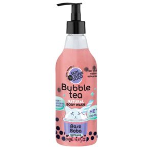 Skin Super Good Bubble Tee Rose Boba puhító tusfürdő eperrel és hibiszkusszal - 500ml